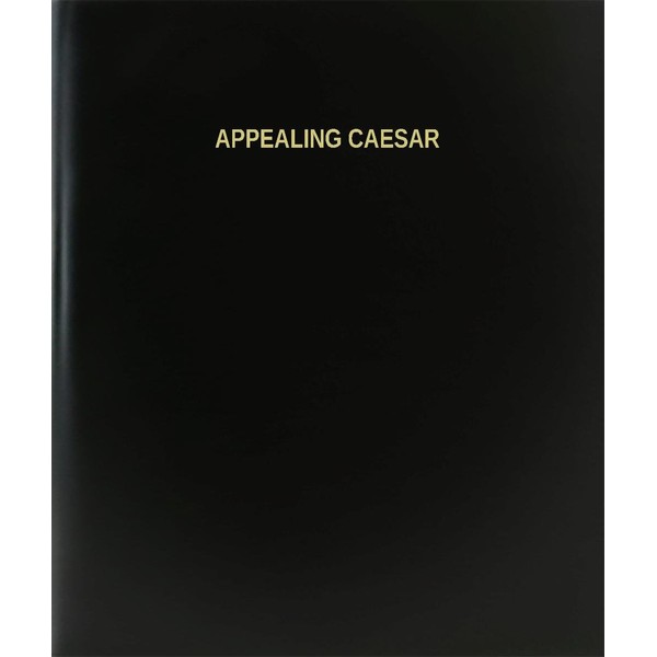 BookFactory Appealing Caesar Log Book/Journal/Logbook - 120 Page, 8.5''x11'', Black