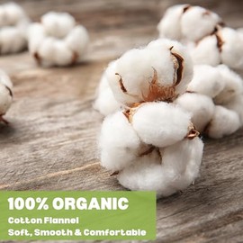 STFOCE 4 piezas de franela de algodón orgánico para paquete de aceite de ricino, natural y sin blanquear, compresa de calor calmante para hígado, abdo