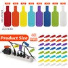 Alovez Pack of 40 Cable Labels, Cable Labelling, Reusable, Multicoloured