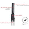 2pcs Professional Salon Teasing Back Comb, Black Carbon Comb by
