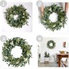 18 inch Artificial Spring Summer Greenery Wreath Front Door Decoration