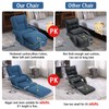 DeeLyan Foldable Lazy Sofa Bed 14-Position Adjustable Comfy Floor Chair