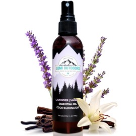 Lumi Outdoors Natural Air Freshener - Lavender Vanilla - Essential Oil Odor Eliminating Room Spray