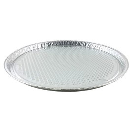 Pactogo 12" Round Aluminum Foil Pizza Pan - Disposable Waffle Bottom Baking Sheets Made in USA (Pack of 25)