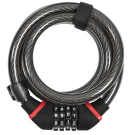 Zefal 4914B K-Traz C6 Code Cable Lock, Black, 180 cm
