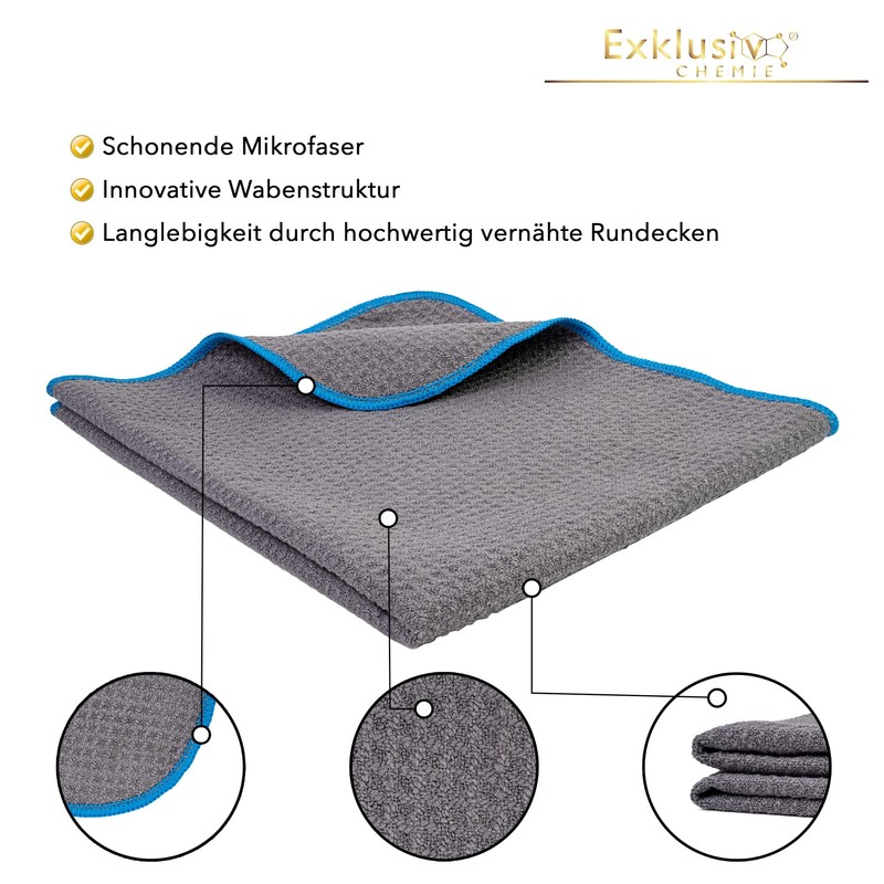 Exklusiv Chemie® 2 x Waffle Cloth Q5 320 GSM +