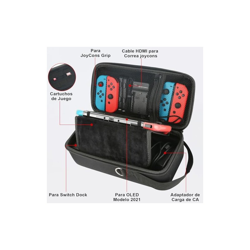 Funda Para Switch Y Oled, Accesorios Estuche