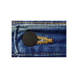 Button Covers Prevent Shirt Holes (12-Pack, Black)