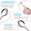 TeamFar 10 Pieces Toddler Utensils, Stainless Steel Kids Silverware Small