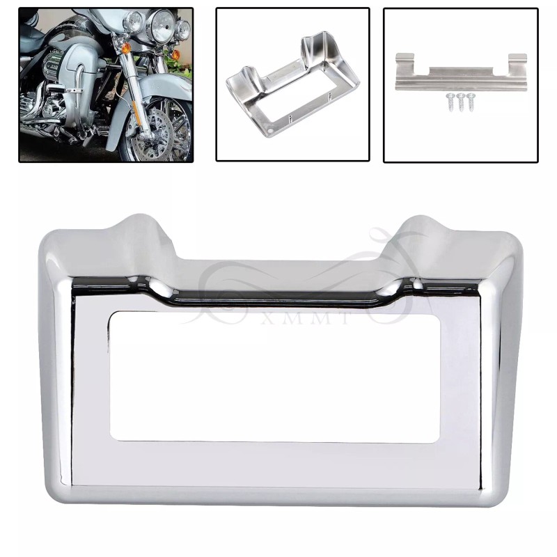 Unbranded Chrome Oil Cooler Cover For Harley Touring 11-16 Street