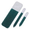 3pc Nano Glass Nail File Set: Mani-Pedi Tools with Case