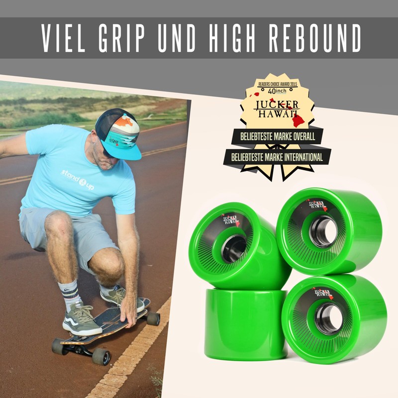 JUCKER HAWAII Longboard Wheels - Allround Cruiser Wheels Kahuna -