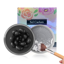 Makeup Brushes Cleaner Soap foundation, solid petal-shaped makeup brush cleansing soap, Camellia fragrance,effectively removes cosmetics residue and is also suitable for other brushes