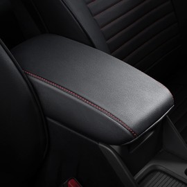 TTX LIGHTING Armrest Cover for Honda CR-V 2015-2016 Center Console Pad Covers Scratch Resistance Protector Pad Decoration Accessories Armrest Decoration(Red Line)
