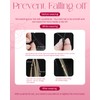 Moresoo Hair Extensions Microlink Human Hair Jet Black Micro Link