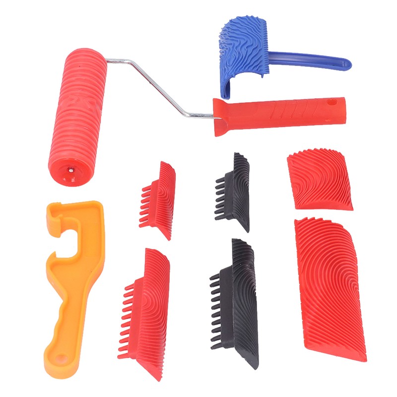 Wood Grain Tool Graining Pattern Painting Roller Home Decoration Set