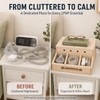 Wooden CPAP Organizer for Nightstand, Compatible with ResMed AirSense 10