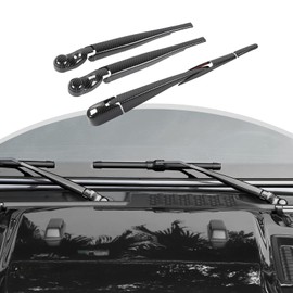 CheroCar Windshield Wiper Blades Trim Cover,Front Rear Window Wiper Arm Blade Kit Exterior Decoration Accessories Compatible with Jeep Wrangler JL JLU & Gladiator JT 2018-2026,Carbon Fiber