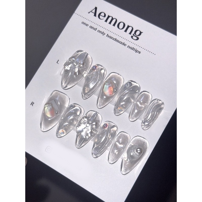 Aemong: Transparent glass craft - Short Oval / Aemong :