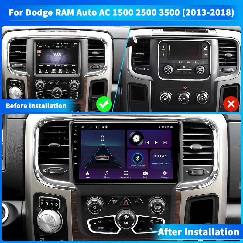Car Stereo Radio for Dodge RAM 1500 2500 3500, Android