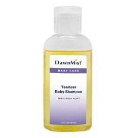 Dukal Dawn Mist Tearless Baby Shampoo with Dispensing Cap, 4 oz. Bottle, Pack of 96