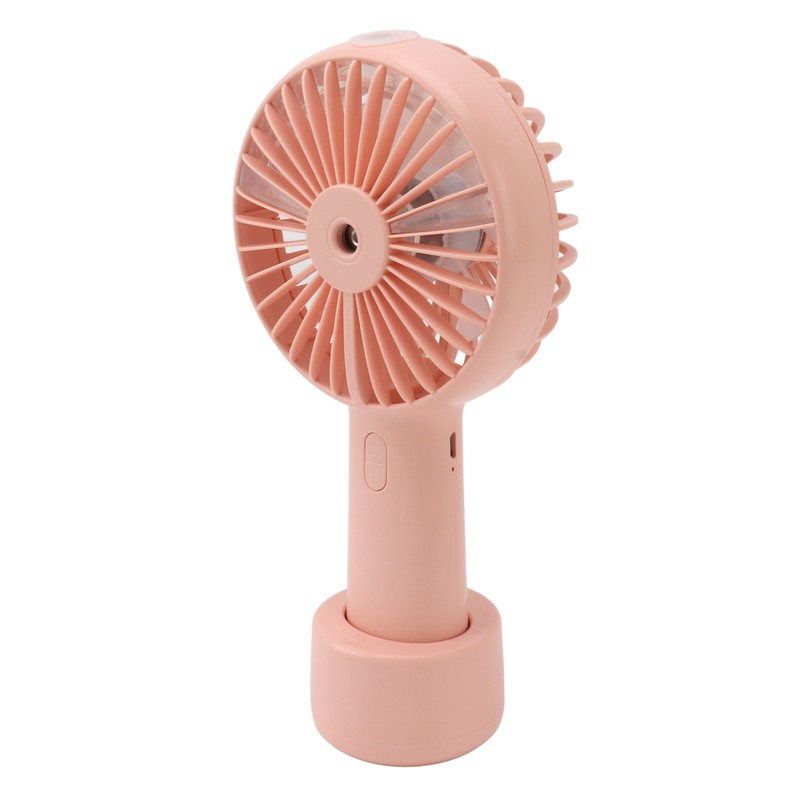 Handheld Misting Fan Quiet 2000mAh 3 Wind Speed 2 Spray