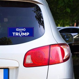 Tampa Printing 50 PACK 3.37"x 9" IDAHO FOR TRUMP Sticker Decal Gift MAGA Trump BS0016