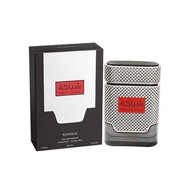 Khadlaj Shiyaaka Silver Eau de Parfum Spray for Men, 3.4 Ounce