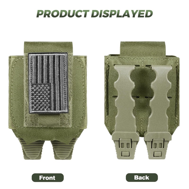Molle Handcuff Pouch, Handcuff Case for Duty Belt/Tactical Vest, Handcuff