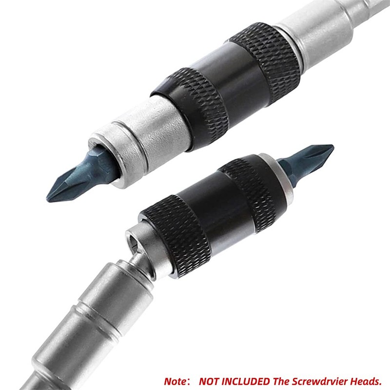 Gasea 3 Packs Magnetic Rotary Screw Drill Tip, 1/4 inch