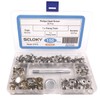 150 Pcs Snaps Fastener Screw Snaps, Heavy Duty Metal Snaps