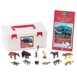 Carolata Japanese Animal Figure, 3D Picture Book (Japan Animals, 12 Types, Includes Instruction Book), Realistic Figure Box, Toy, Educational Toy, Present, Gift, Food Sanitation Act Clear