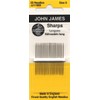 Colonial Needle 20 agujas John James Sharps, tamaño 9