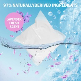 Hard Floor Cleaner, Lavender Refreshing Scent 20 Count (1-Pack) The formula is Made with 97% Naturally Derived Ingredients | Safe to Use on All Hard Floors | Including for Mop Buckets (Lavender)