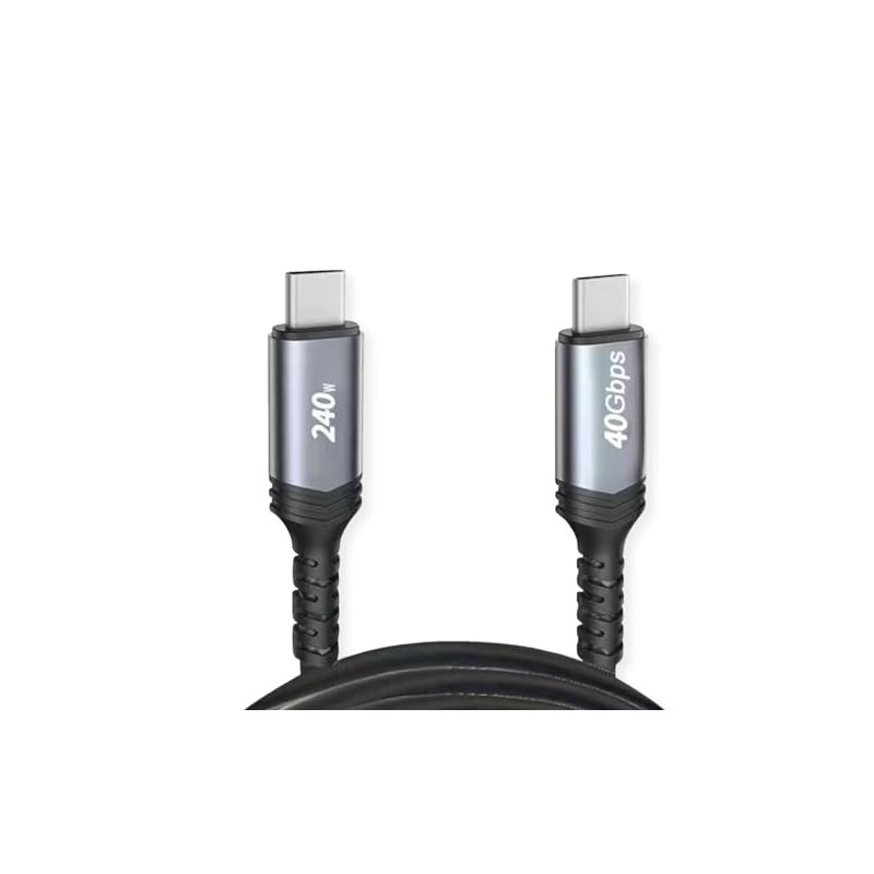 VALUE USB4 Gen3x2 Cable, C-C, ST/ST, 40Gbit/s, 240W, Black, 0.5m