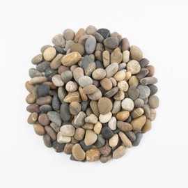 20 LBS Natural River Rocks - 1/2-1 inch Pebbles, Screened Decorative River Stones for Landscaping, Garden Pathway, Plant Stones, Craft Walkways, and Outdoor Decorative