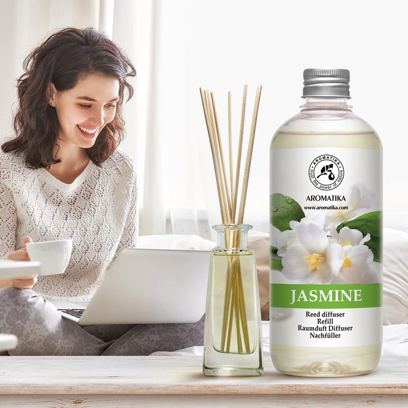 Reed Diffuser Refill With Jasmine Essential Oil 34 Fl Oz