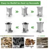GEERTOP Wood Burning Camping Rocket Stove, Portable Backpacking Stainless Steel