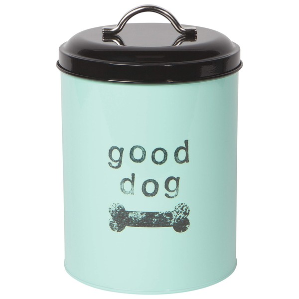 Now Designs Dog Biscuits Tin with Lid, Good Dog Design