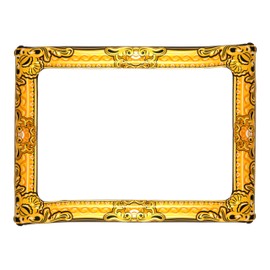 Hen Party Accessories - Hen Party Decoration Bags Games Costumes by Lizzy® (Inflatable Picture Frame - Gold)