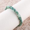 Natural Emerald Gemstone Beads Bolo Bracelet, Adjustable Slider Chain, Energy