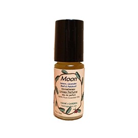 MOON (Smoky Citrus Aroma) 5 ml roll on - Unisex Perfume - eau de parfum - Cologne - Organic Vegan All Natural Aromatherapy - 100% Pure Essential Oils (MOON, 5 ml roll on)