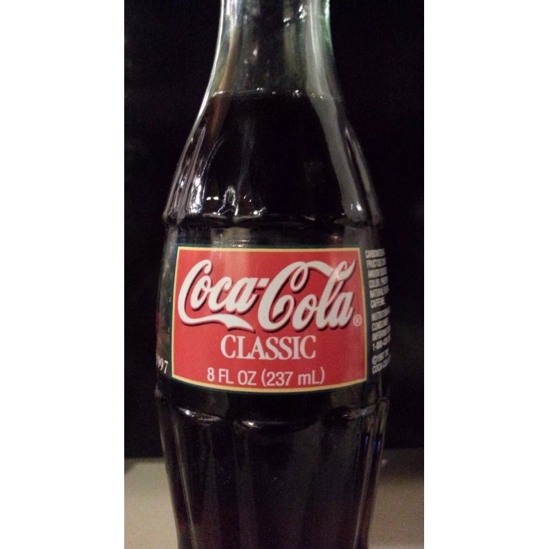 Christmas 1997 COCA-COLA BOTTLE COLLECTIBLE 8OZ.