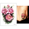 10 Blätter Temporäre Blumen Tattoos Rosen Tattoos Fake Tattoos Arm