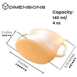 purifyou Platinum Silicone Bags Reusable Storage, 4oz Set Of 10 With Erasable Bag Marker for Snack, Sandwich & Fruits Freezer Storing, Microwavable, Dishwasher Safe & Leak-free Food Storage Bag