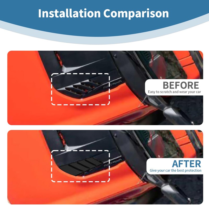 PDKLIN for Bronco Raptor Hood Vent Cover Trim Decal for