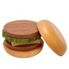 Hamburger Coaster Set Heat Insulation Cute Exquisite Wood Drink Coasters