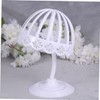 2 Pcs Coat Empty Roof Design Hat Wig Stand Wig