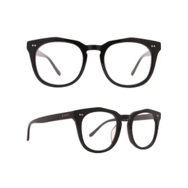 DIFF Eyewear Weston Designer Square Computer Blue Light Blocking Glasses for Men and Women, Black