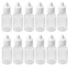 VASANA 12PCS 30ML/1oz Empty Eye Dropper Bottles Plastic Squeezable Refillable